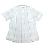 (designers) AD2001 MADE IN JAPAN COMME des GARCONS HOMME LATTICE PATTERN X POLKA DOT PATTERN PIGMENT PRINTED SHORT SLEEVE SHIRT