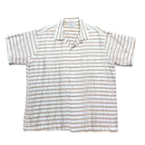 (vintage) 1960'S～ KAUFMANN'S STRIPED LOOP COLLAR SHORT SLEEVE BOX SHIRT