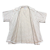 (vintage) 1960'S～ KAUFMANN'S STRIPED LOOP COLLAR SHORT SLEEVE BOX SHIRT