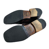 (other) 1990'S～ MADE IN ITALY OLD GUCCI SQUARE TOE LEATHER LOAFERS