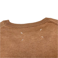 (DESIGNERS) 2018 MADE IN ROMANIA MAISON MARGIELA 14 KNIT WITH LEATHER ELBOW PATCH
