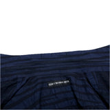 (designers) MADE IN JAPAN ISSEY MIYAKE MEN BLACK TAG STRIPED PATTERN SHORT SLEEVE BOX SHIRT