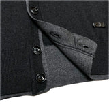 (designers) 2000'S～ ARMANI COLLEZIONI LAYERED STYLE DESIGN SILK KNIT CARDIGAN