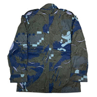 (DESIGNERS) MADE IN ITALY GRIFFIN DISTRESSED ALL OVER PRINT MILITARY BDU JACKET