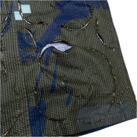 (DESIGNERS) MADE IN ITALY GRIFFIN DISTRESSED ALL OVER PRINT MILITARY BDU JACKET