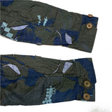 (DESIGNERS) MADE IN ITALY GRIFFIN DISTRESSED ALL OVER PRINT MILITARY BDU JACKET