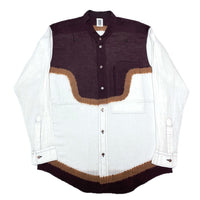 (DESIGNERS) 2000'S～ MADE IN INDIA HaaT DYED STAND UP COLLAR SHIRT