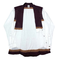 (DESIGNERS) 2000'S～ MADE IN INDIA HaaT DYED STAND UP COLLAR SHIRT