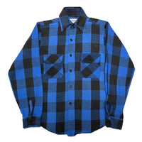 (VINTAGE) 1980'S～ MADE IN USA FIVE BROTHER BLOCK CHECKERED HEAVY FLANNEL SHIRT