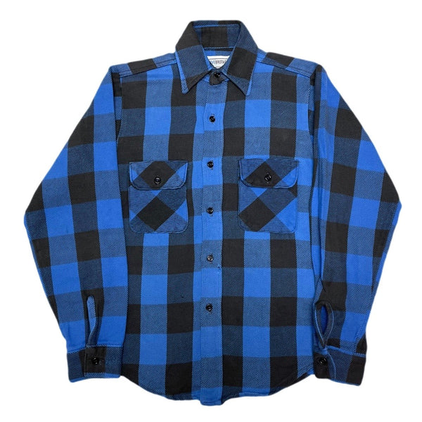 (VINTAGE) 1980'S～ MADE IN USA FIVE BROTHER BLOCK CHECKERED HEAVY FLANNEL SHIRT