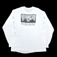 (VINTAGE) 1990'S～ MOVIE DIRTY HARRY PARODY PHOTO PRINT LONG SLEEVE T-SHIRT WITH SLEEVE PRINT