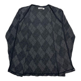 (designers) MADE IN JAPAN DISCOVERED ARGYLE PATTERN COTTON KNIT CARDIGAN