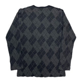 (designers) MADE IN JAPAN DISCOVERED ARGYLE PATTERN COTTON KNIT CARDIGAN