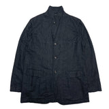(designers) 2004 MADE IN FRANCE COMME des GARCONS SHIRT ZIPPERED DESIGN WRINKLED WOOL BLAZER JACKET