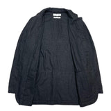 (designers) 2004 MADE IN FRANCE COMME des GARCONS SHIRT ZIPPERED DESIGN WRINKLED WOOL BLAZER JACKET