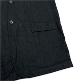 (designers) 2004 MADE IN FRANCE COMME des GARCONS SHIRT ZIPPERED DESIGN WRINKLED WOOL BLAZER JACKET