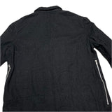 (designers) 2004 MADE IN FRANCE COMME des GARCONS SHIRT ZIPPERED DESIGN WRINKLED WOOL BLAZER JACKET