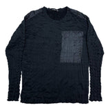 (DESIGNERS) 2016 MADE IN JAPAN ISSEY MIYAKE MEN BLACK TAG SHOULDER PANELED DESIGN DRAWING PROCESS PULLOVER SHIRT