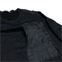 (DESIGNERS) 2016 MADE IN JAPAN ISSEY MIYAKE MEN BLACK TAG SHOULDER PANELED DESIGN DRAWING PROCESS PULLOVER SHIRT