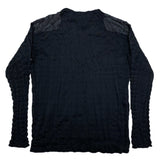 (DESIGNERS) 2016 MADE IN JAPAN ISSEY MIYAKE MEN BLACK TAG SHOULDER PANELED DESIGN DRAWING PROCESS PULLOVER SHIRT