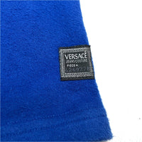 (DESIGNERS) MADE IN ITALY VERSACE JEANS COUTURE MEDUSA EMBROIDERED FRONT BRUSHED SWEAT SHIRT