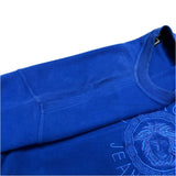 (DESIGNERS) MADE IN ITALY VERSACE JEANS COUTURE MEDUSA EMBROIDERED FRONT BRUSHED SWEAT SHIRT