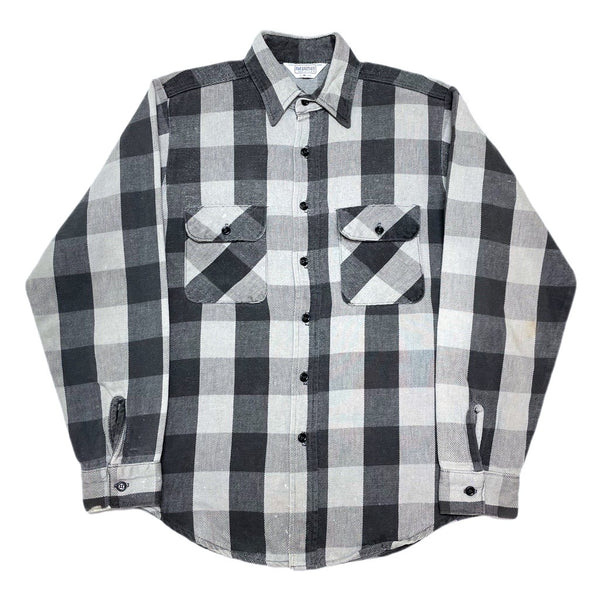 (VINTAGE) 1980'S～ MADE IN USA FIVE BROTHER BLOCK CHECKERED HEAVY FLANNEL SHIRT