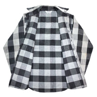 (VINTAGE) 1980'S～ MADE IN USA FIVE BROTHER BLOCK CHECKERED HEAVY FLANNEL SHIRT