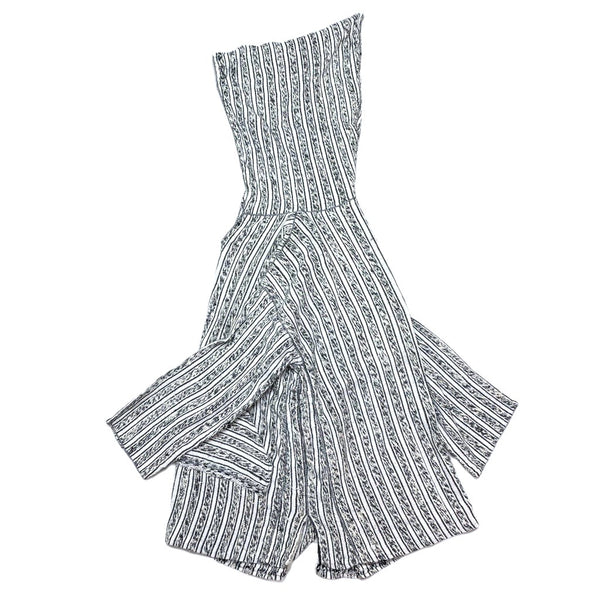 (VINTAGE) UNKNOWN STRIPED PATTERN BAJA HOODIE WITH BIG HOOD
