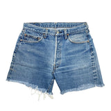 (vintage) 1982 Levi's 501 RED LINE CUT OFF DENIM SHORTS