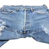 (vintage) 1982 Levi's 501 RED LINE CUT OFF DENIM SHORTS