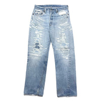 (VINTAGE) 1970'S～ Levi's 501 66 CHAIN STITCH DISTRESSED DENIM PANTS