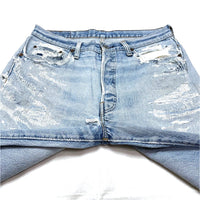 (VINTAGE) 1970'S～ Levi's 501 66 CHAIN STITCH DISTRESSED DENIM PANTS