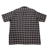 (designers) 1990'S～ MADE IN FRANCE COMME des GARCONS SHIRT PLAID PATTERN LOOP COLLAR SHORT SLEEVE BOX SHIRT