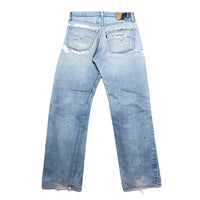 (VINTAGE) 1970'S～ Levi's 501 66 CHAIN STITCH DISTRESSED DENIM PANTS
