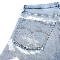 (VINTAGE) 1970'S～ Levi's 501 66 CHAIN STITCH DISTRESSED DENIM PANTS