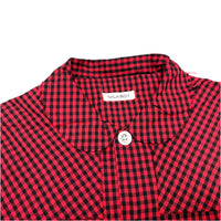 (DESIGNERS) 1990'S～ MILK BOY CHECKERED ROUND COLLAR SHIRT WITH CHAIN