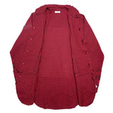 (DESIGNERS) 1990'S～ MILK BOY CHECKERED ROUND COLLAR SHIRT WITH CHAIN