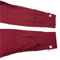 (DESIGNERS) 1990'S～ MILK BOY CHECKERED ROUND COLLAR SHIRT WITH CHAIN