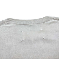 (DESIGNERS) 2013 MADE IN ITALY MAISON MARGIELA 14 COTTON KNIT CARDIGAN WITH ELBOW PATCH