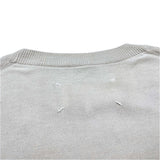 (DESIGNERS) 2013 MADE IN ITALY MAISON MARGIELA 14 COTTON KNIT CARDIGAN WITH ELBOW PATCH