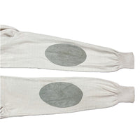 (DESIGNERS) 2013 MADE IN ITALY MAISON MARGIELA 14 COTTON KNIT CARDIGAN WITH ELBOW PATCH