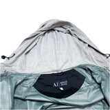 (DESIGNERS) ARMANI JEANS LAYERED STYLE NYLON VARSITY JACKET