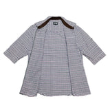 (designers) PPFM DOUBLE COLLAR DESIGN EMBROIDERED CHECKERED 2WAY SHIRT
