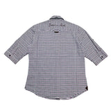 (designers) PPFM DOUBLE COLLAR DESIGN EMBROIDERED CHECKERED 2WAY SHIRT