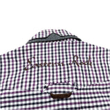 (designers) PPFM DOUBLE COLLAR DESIGN EMBROIDERED CHECKERED 2WAY SHIRT