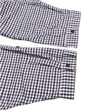 (designers) PPFM DOUBLE COLLAR DESIGN EMBROIDERED CHECKERED 2WAY SHIRT