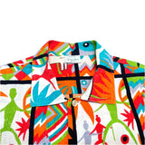 (vintage) 1990'S～ MADE IN ITALY benetton ELEPHANT PRINT TOTAL PATTERN SHORT SLEEVE SHIRT