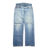 (vintage) 1980'S～ Levi's 501 RED LINE DISTRESSED DENIM PANTS