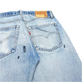 (vintage) 1980'S～ Levi's 501 RED LINE DISTRESSED DENIM PANTS